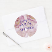 Roze Rozen Vrijgezellenfeest Sticke Ronde Sticker (Envelop)