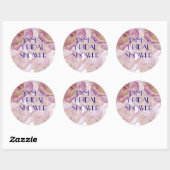 Roze Rozen Vrijgezellenfeest Sticke Ronde Sticker (Vel)