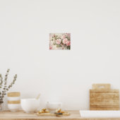 Roze Rozen Wall Art Poster (Keuken)