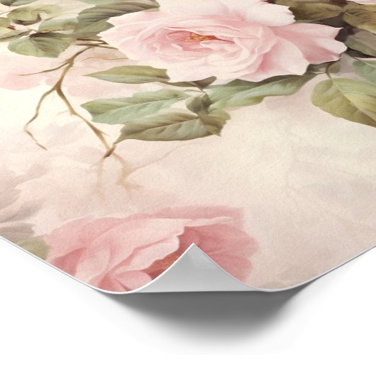  Roze Rozen Wall Art Poster (Hoek)