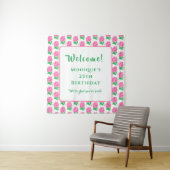 Roze rozen wandkleed (In situ)