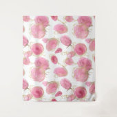 Roze rozen wandkleed (Voorkant)