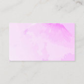 Roze Rozen Watercolor Cadeau Registratie Informatiekaartje (Achterkant)