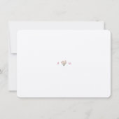 Roze Rozen Waterverf Bloemen Huwelijk RSVP Kaart (Achterkant)