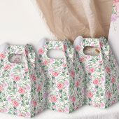 Roze Rozen Waterverf Bloemen  Tuin Bedankdoosjes