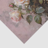 Roze Rozen Waterverf Decoupage Tissuepapier (Detail)