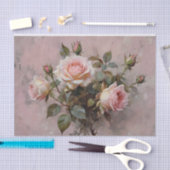 Roze Rozen Waterverf Decoupage Tissuepapier (Craft)