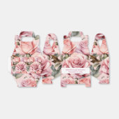 Roze Rozen Waterverf Favoriete Boxen Bedankdoosjes (Uitgevouwen)