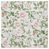 Roze rozen - Waterverf Floral Stof (Swatch)