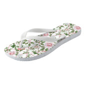 Roze rozen -  Waterverf Floral Teenslippers (Schuin)