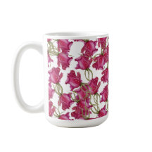 Roze rozen waterverf kunst handgeschilderd