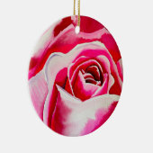 Roze rozen waterverf kunst keramisch ornament (Rechts)