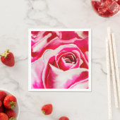 Roze rozen waterverf kunst servet (Insitu)