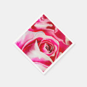 Roze rozen waterverf kunst servet (Hoek)