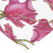 Roze rozen Waterverf Patroon met handbeschilderd Korte Tafelloper (Hoek)