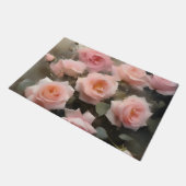  roze rozen waterverf schilderij deurmat (Schuin)