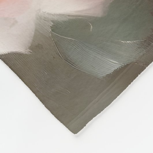  roze rozen waterverf schilderij fleece deken (Hoek)