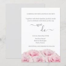 Roze rozen Witte grijze Floral Elegant We wedden