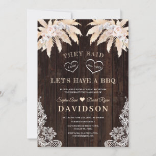 Roze rozen witte orchidee pampas na bruiloft BBQ Kaart