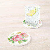 Roze  rozen zandsteen onderzetter (Zijkant)