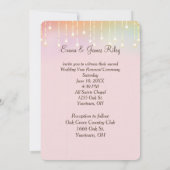 Roze Rozen Zweren Vernieuwing Trouwboek Kaart (Achterkant)