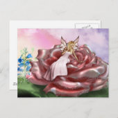 Roze rozenappel (Briefkaart) Briefkaart (Voorkant / Achterkant)