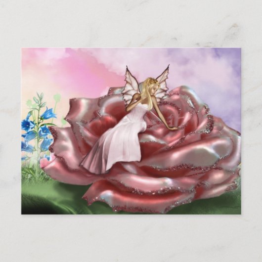 Roze rozenappel (Briefkaart) Briefkaart (Voorkant)