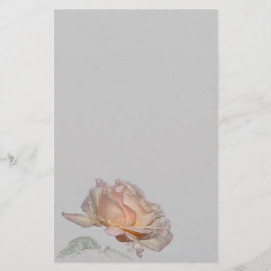 Roze rozenbakkerij briefpapier (Voorkant)