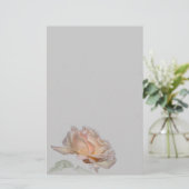 Roze rozenbakkerij briefpapier (Staand voorkant)