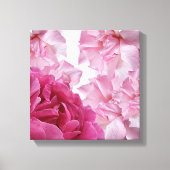 roze rozenblaadje abstract bloemig stijlvolle kun canvas afdruk (Voorkant)