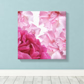  roze rozenblaadje abstract bloemig stijlvolle kun canvas afdruk (Insitu (Houten vloer))