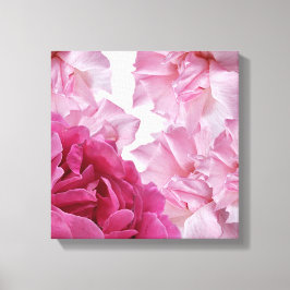  roze rozenblaadje abstract bloemig stijlvolle kun canvas afdruk