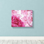 roze rozenblaadje abstracte bloemenmoderne kunst canvas afdruk (Insitu (Houten vloer))