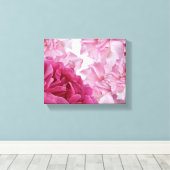  roze rozenblaadje abstracte bloemenmoderne kunst canvas afdruk (Insitu (Houten vloer))