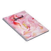 Roze rozenblaadjes Abstract Art Journal Notitieboe Notitieboek (Rechterzijde)