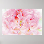 Roze rozenblaadjes Art Poster (Voorkant)