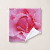 Roze rozenblaadjes bad handdoek (Wasdoekje)