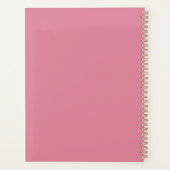 Roze rozenblaadjes bloemen schaal planner (Achterkant)