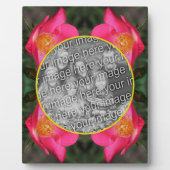 Roze rozenblaadjes Creëer Uw eigen foto Fotoplaat (Voorkant)