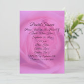 Roze rozenblaadjes Floral Vrijgezellenfeest Kaart (Staand voorkant)