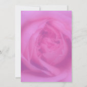 Roze rozenblaadjes Floral Vrijgezellenfeest Kaart (Achterkant)