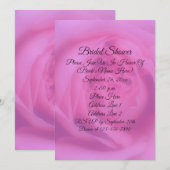 Roze rozenblaadjes Floral Vrijgezellenfeest Kaart (Voorkant / Achterkant)