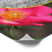 Roze rozenblaadjes Lijst Creëer Je eigen foto Poster (Hoek)