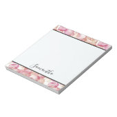  roze rozenblaadjes notitieblok (Linkerzijde)