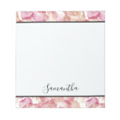  roze rozenblaadjes notitieblok (Voorkant)