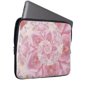 Roze Rozenblaadjes Spiraal van Liefde Digitale Kun Laptop Sleeve (Voorkant Rechts)