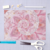 Roze Rozenblaadjes Spiraal van Liefde Digitale Kun Tissuepapier (Craft)