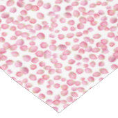 Roze rozenblaadjes tafelkleed (Gekanteld)
