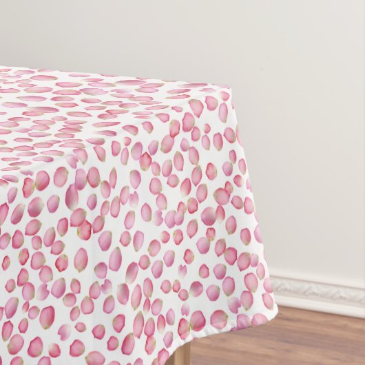 Roze rozenblaadjes tafelkleed (Voorbeeld)