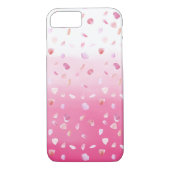 Roze rozenblaadjes Waterverf Ombre Case-Mate iPhone Case (Achterkant)